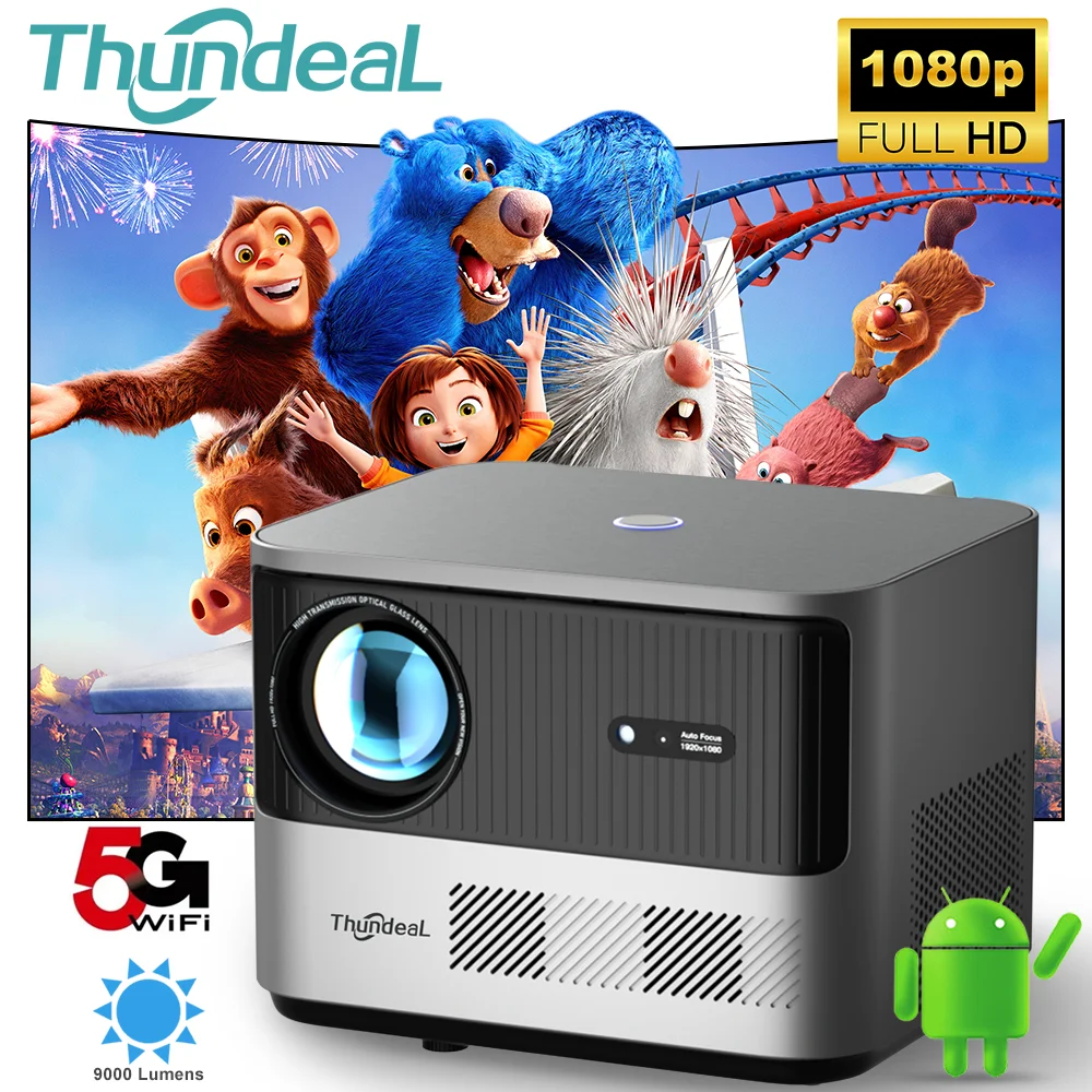 ThundeaL Ǯ HD 1080P , 5G , ȵ̵ 2K 4K  ڵ  , TDA6W 3D Ʈ Ȩ þ , TDA6